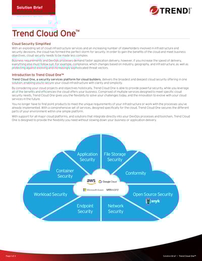 Solution Brief_Trend Micro Cloud One Overview Solution Brief_Trend Micro Cloud One Overview